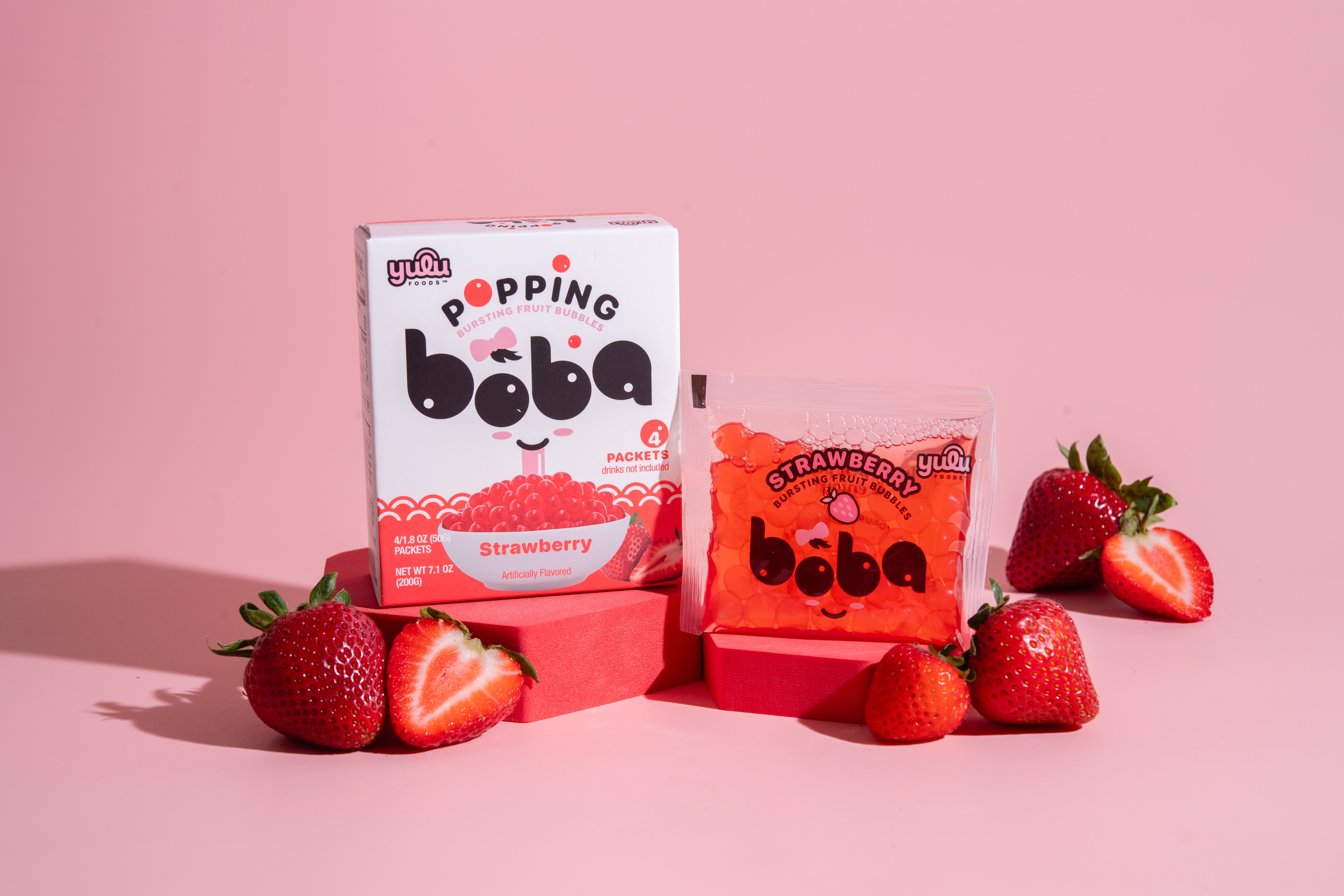 Strawberry Popping Boba 4pk