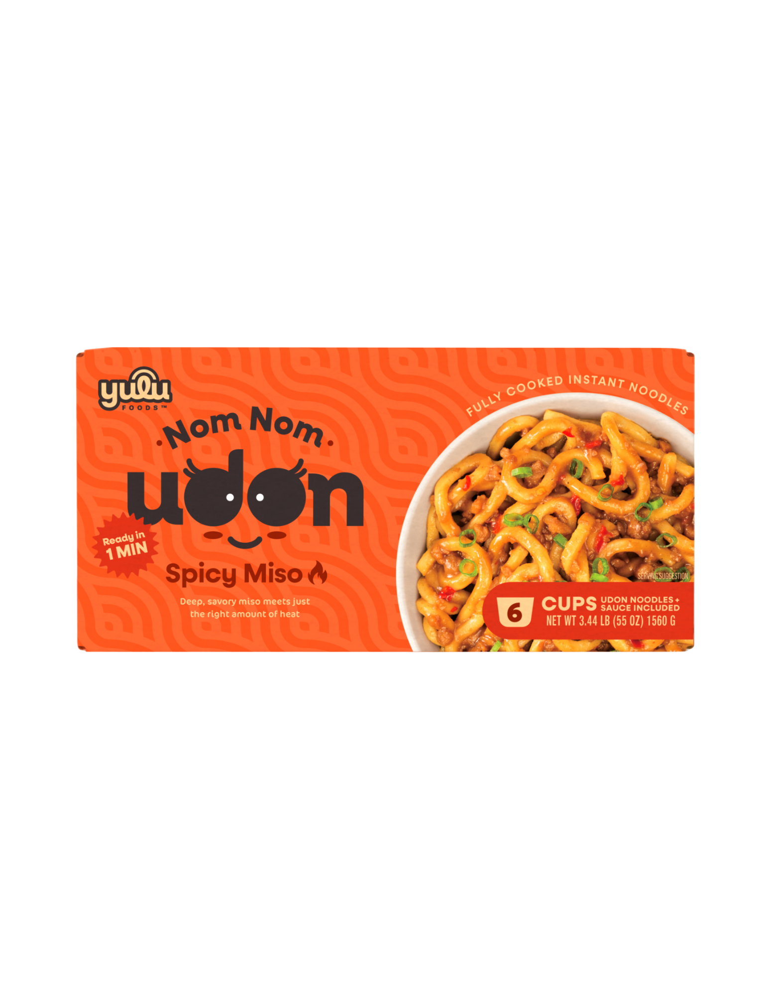Nom Nom Udon - 6 Single Serve Cups - Spicy Miso
