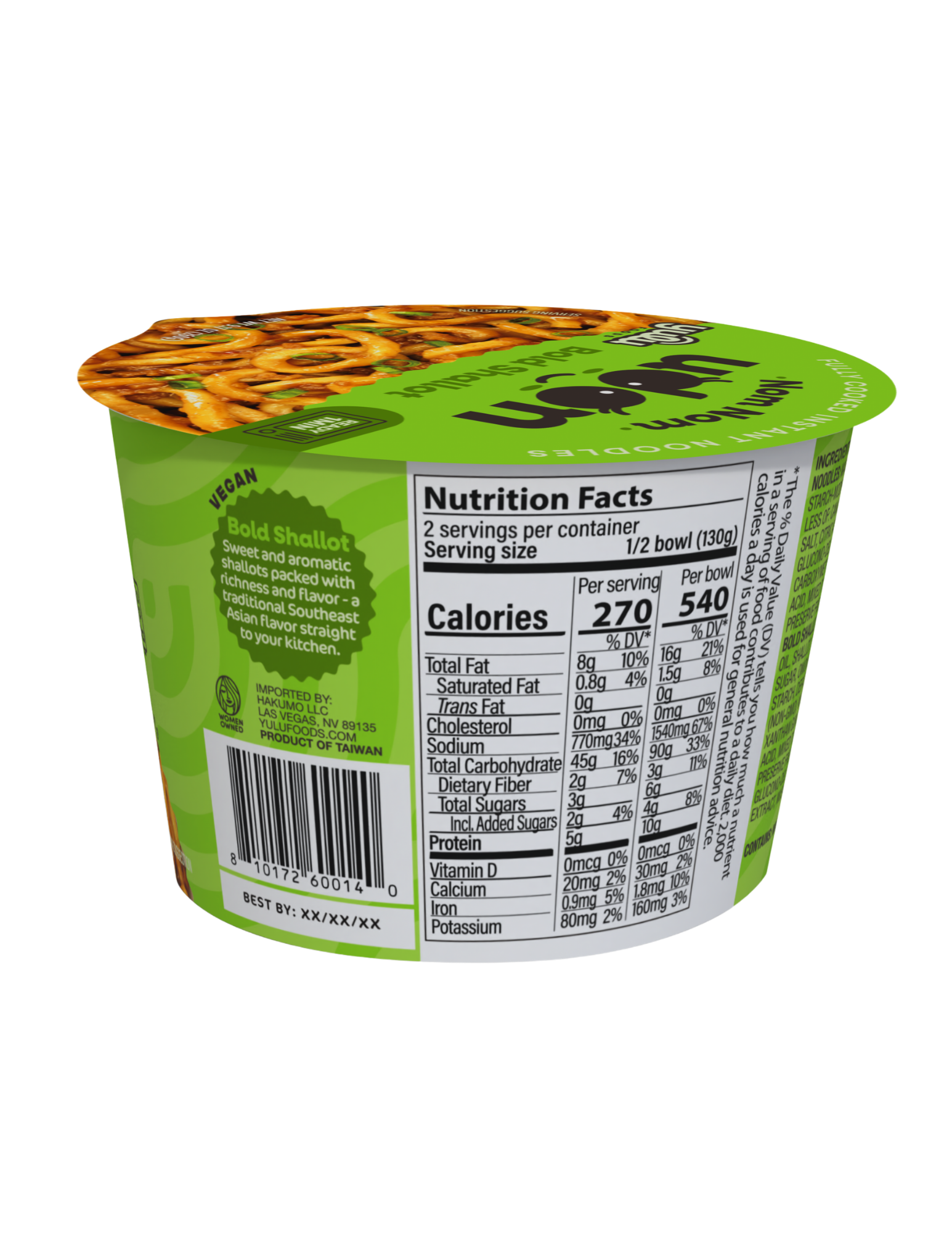 Nom Nom Udon - Single Serve Cup -Bold Shallot