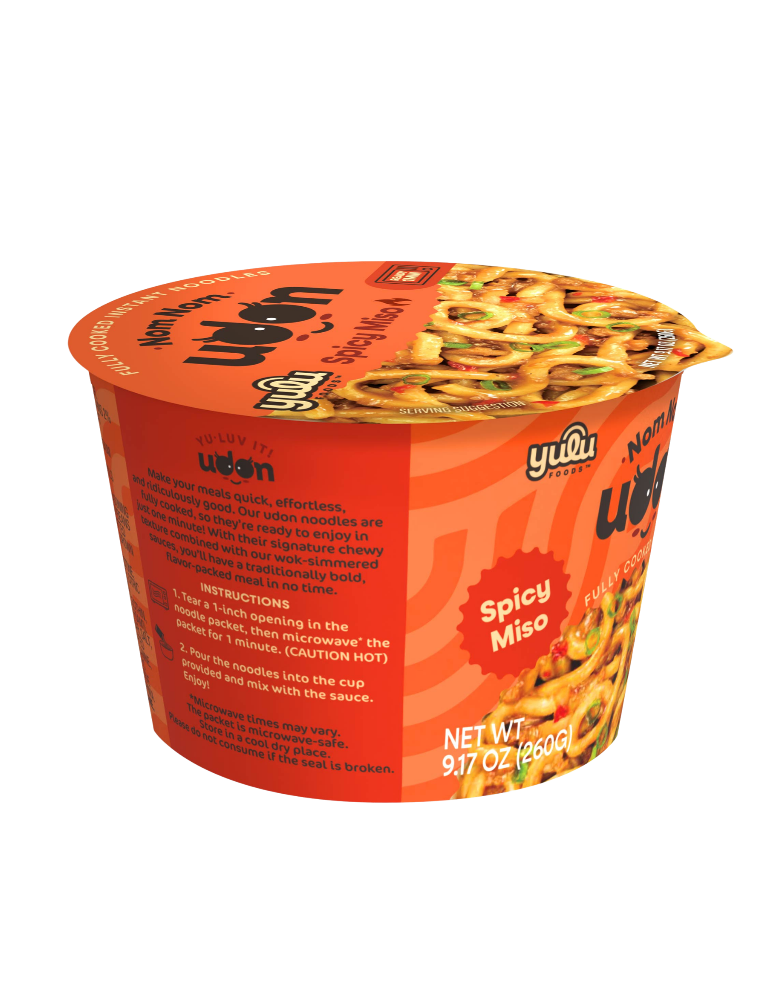 Nom Nom Udon - Single Serve Cup - Spicy Miso - YULU FOODS