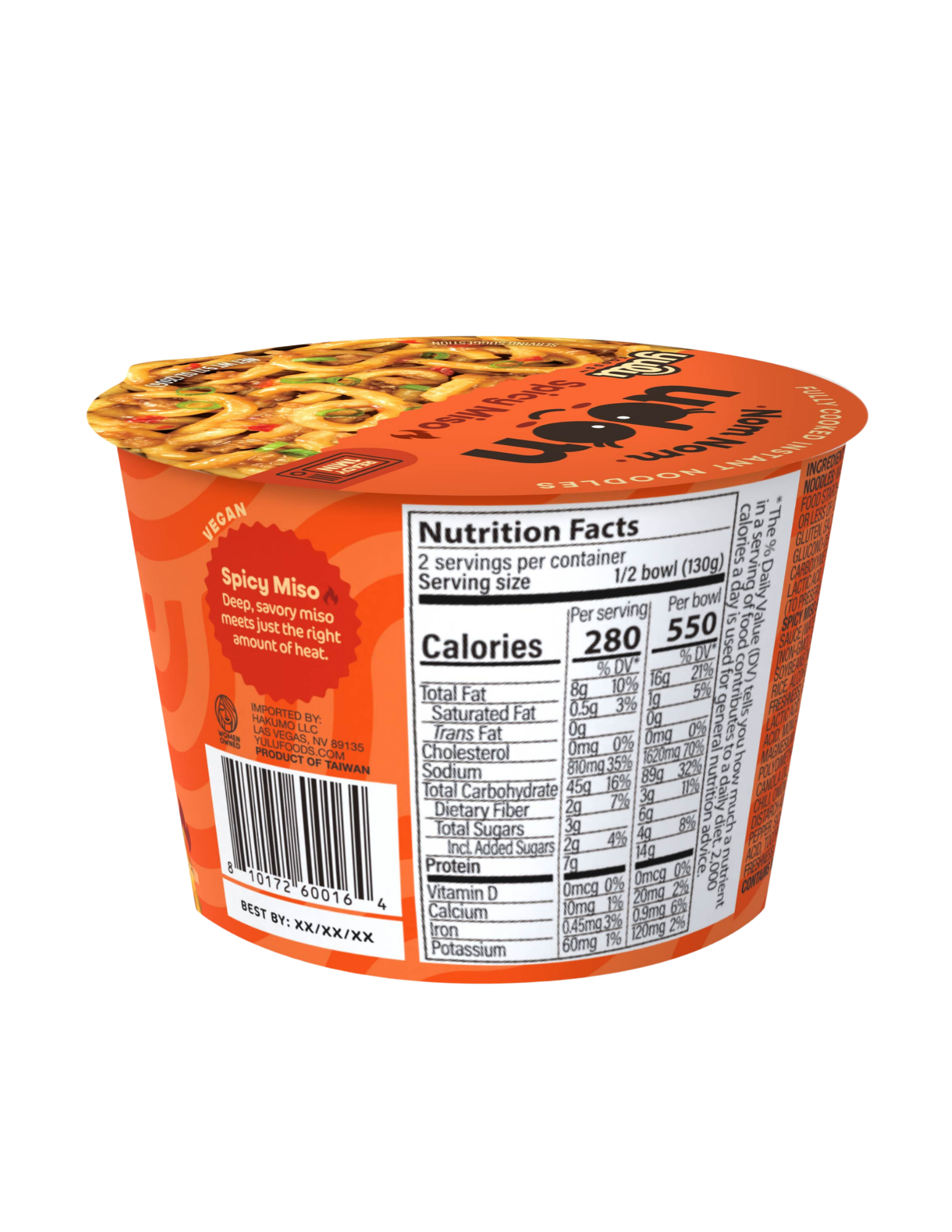 Nom Nom Udon – Single Serve Cup – Spicy Miso | Yulu Foods Nom Nom Udon – Single Serve Cup – Spicy Miso | Yulu Foods