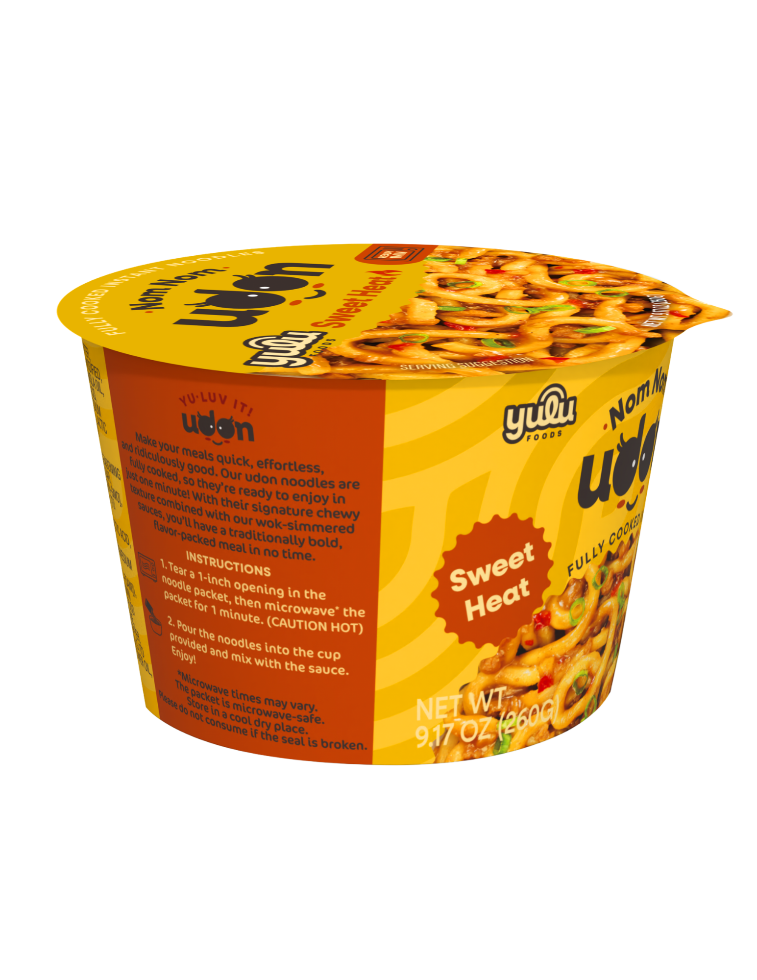 Nom Nom Udon - Single Serve Cup - Sweet Heat 9.17 oz (260g)