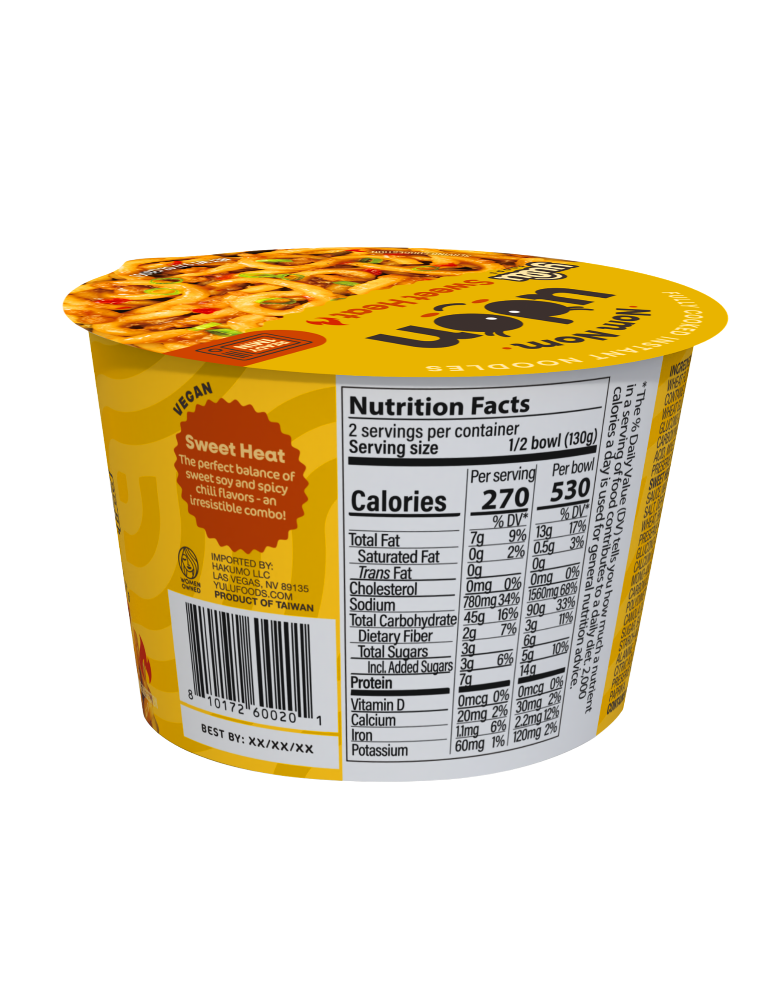 Nom Nom Udon - Single Serve Cup - Sweet Heat 9.17 oz (260g)