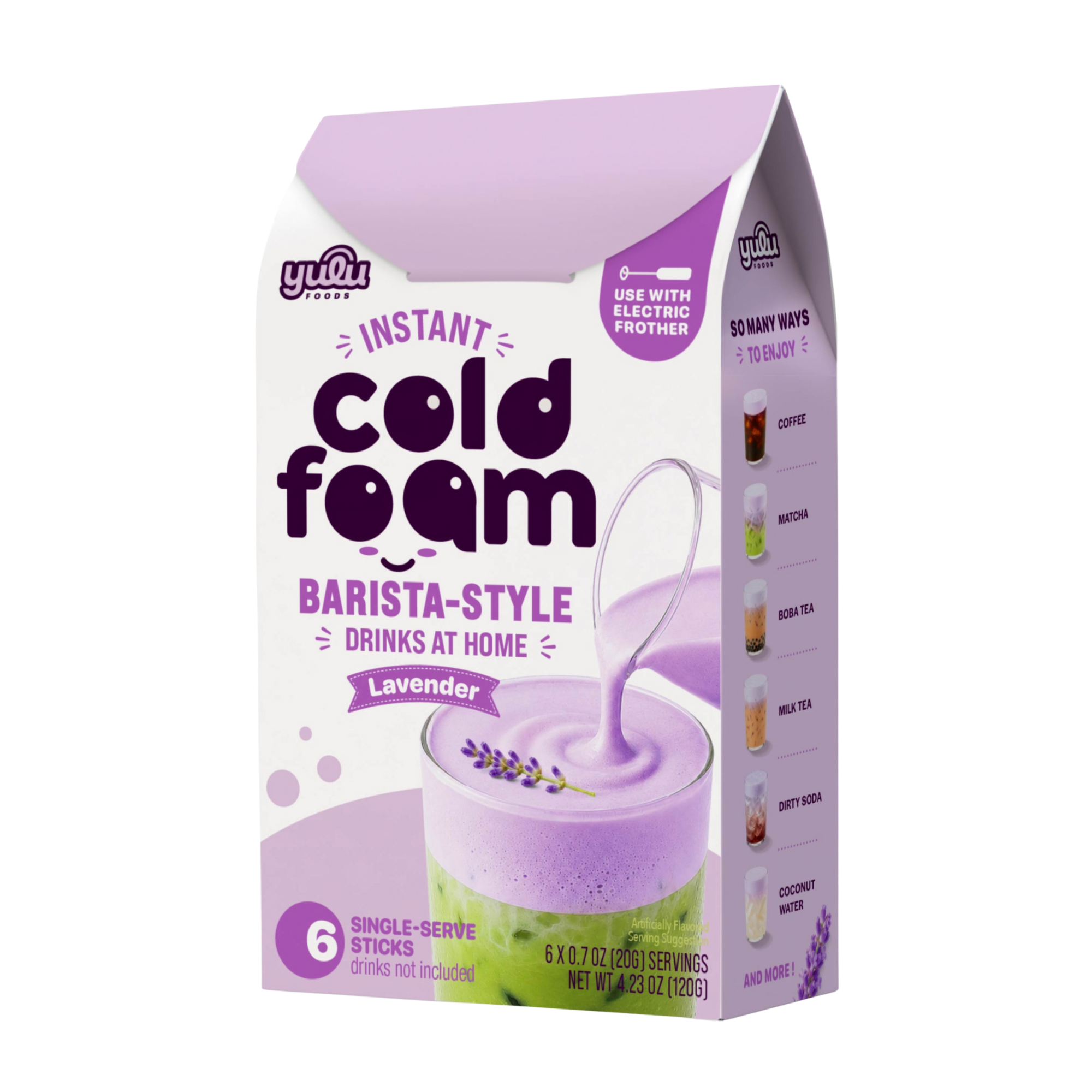 Instant Cold Foam Sticks 6 Count - Lavender