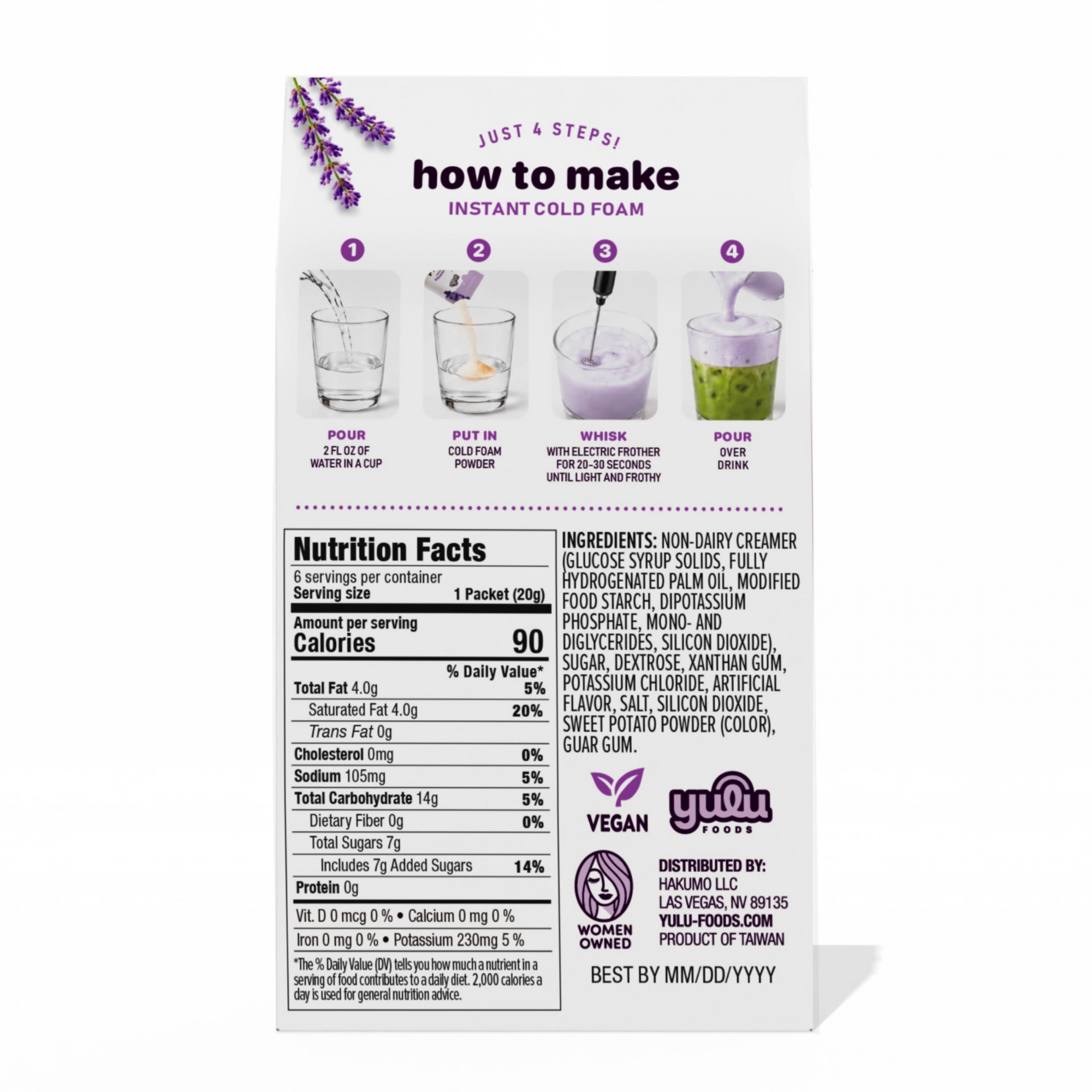 Instant Cold Foam Sticks 6 Count - Lavender