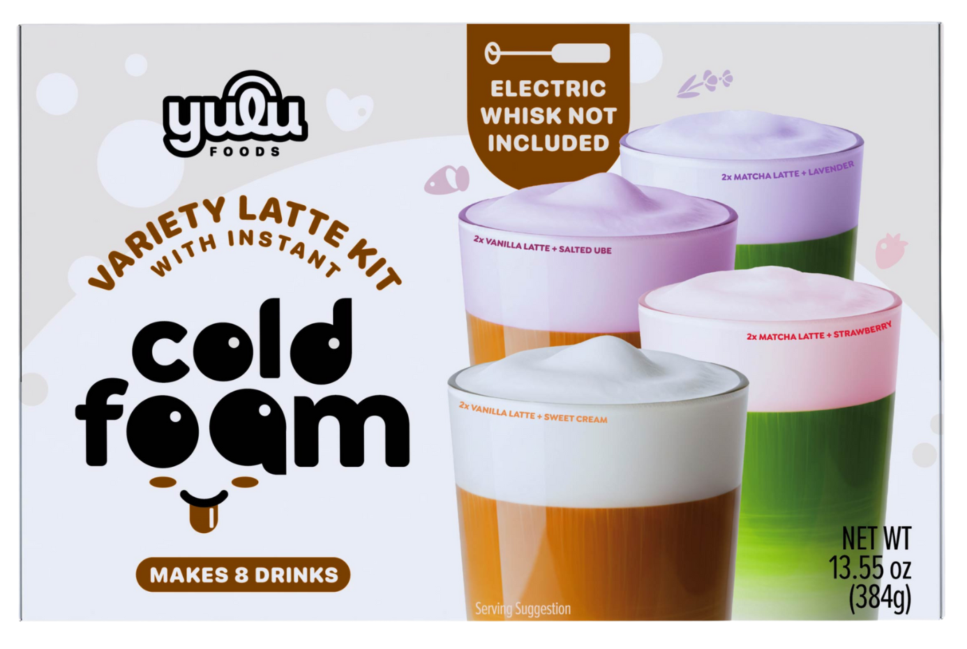 Instant Cold Foam Latte Kit - Variety Starter Pack 8 DRINKS