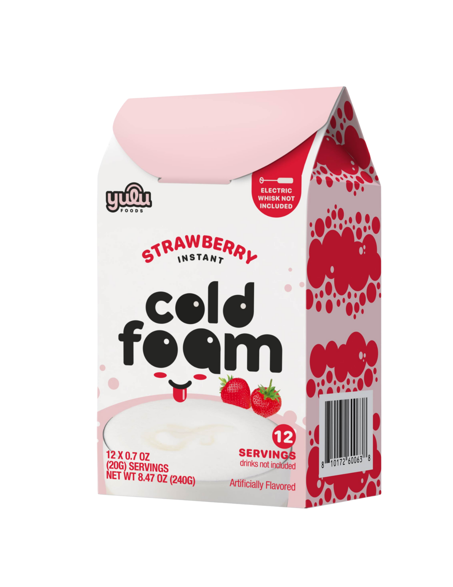 Yulu - Instant Cold Foam Sticks 12ct - Strawberry