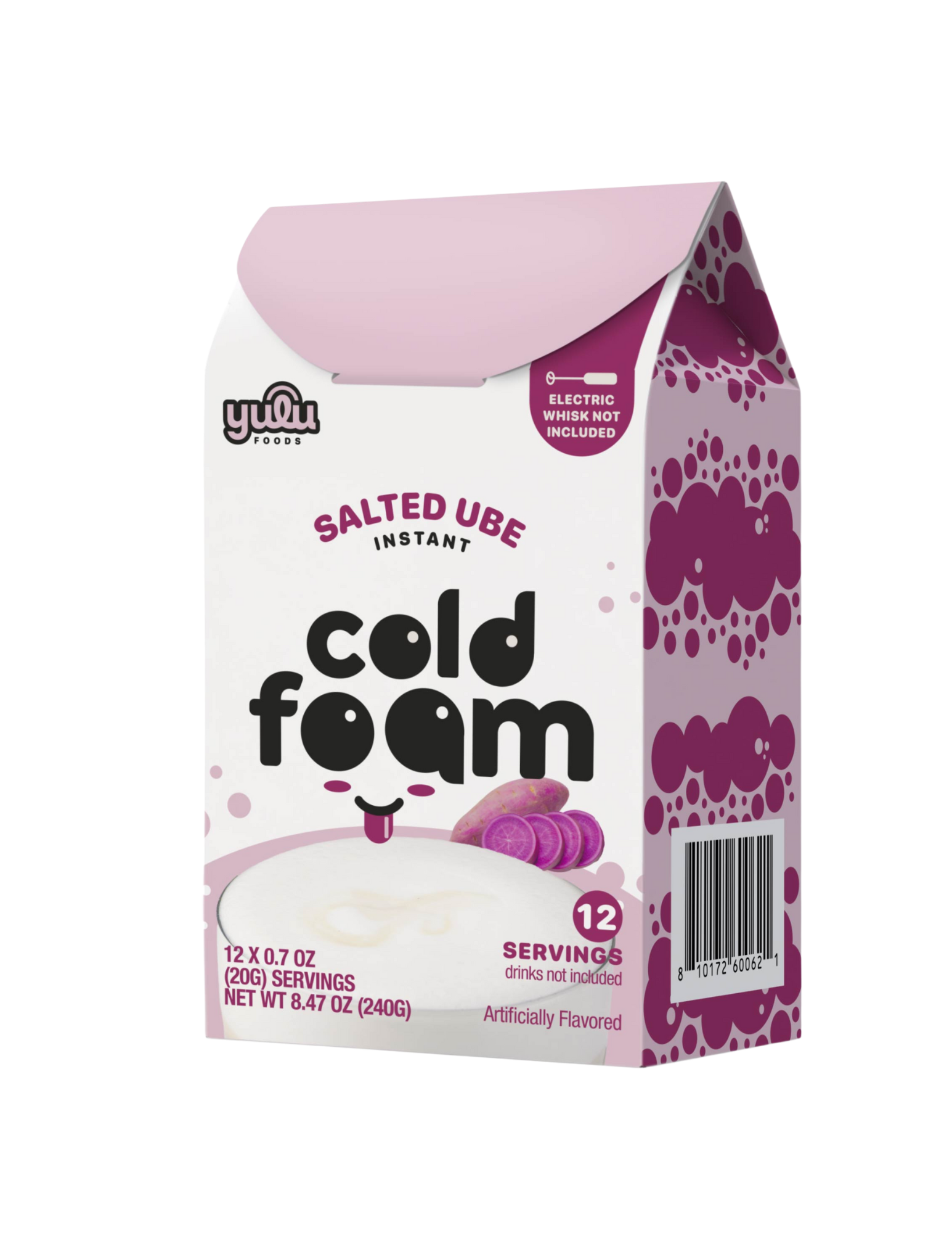 Yulu - Instant Cold Foam Sticks 12ct - Salted Ube