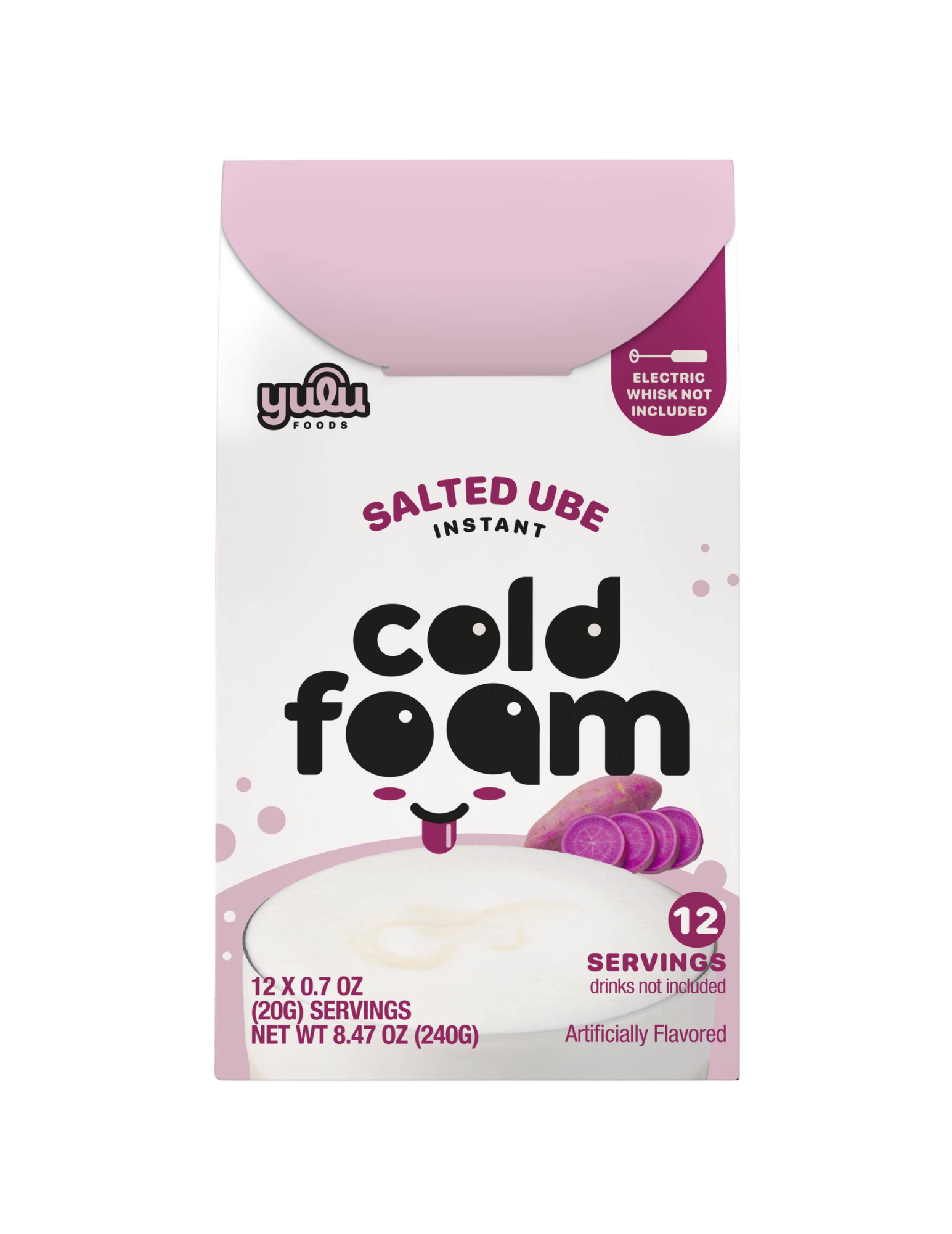 Yulu - Instant Cold Foam Sticks 12ct - Salted Ube