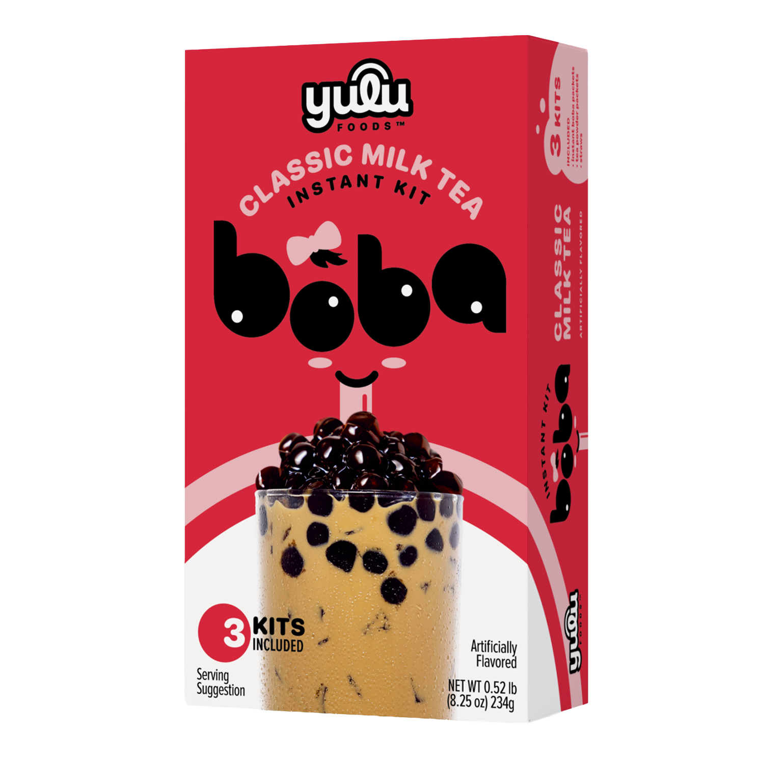 Classic Milk Tea Instant Boba Kit 3 Drinks Set