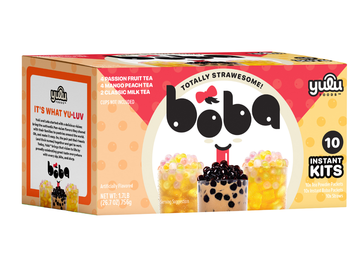 Yulu 10drink Variety No2- 2/classic 4/passion 4/mango