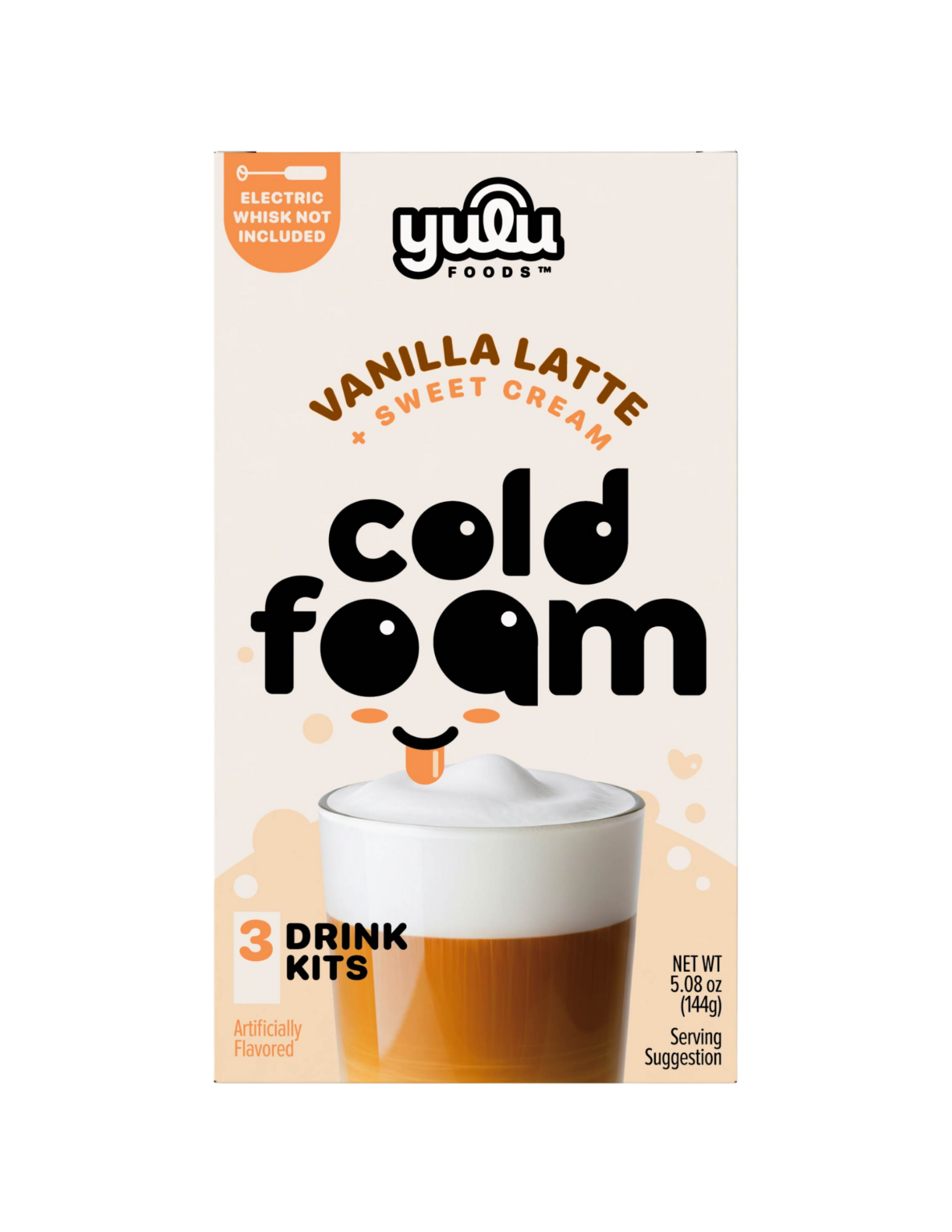Instant Cold Foam Latte Kit - Vanilla Latte w/ Sweet Cream Cold Foam 3 SETS