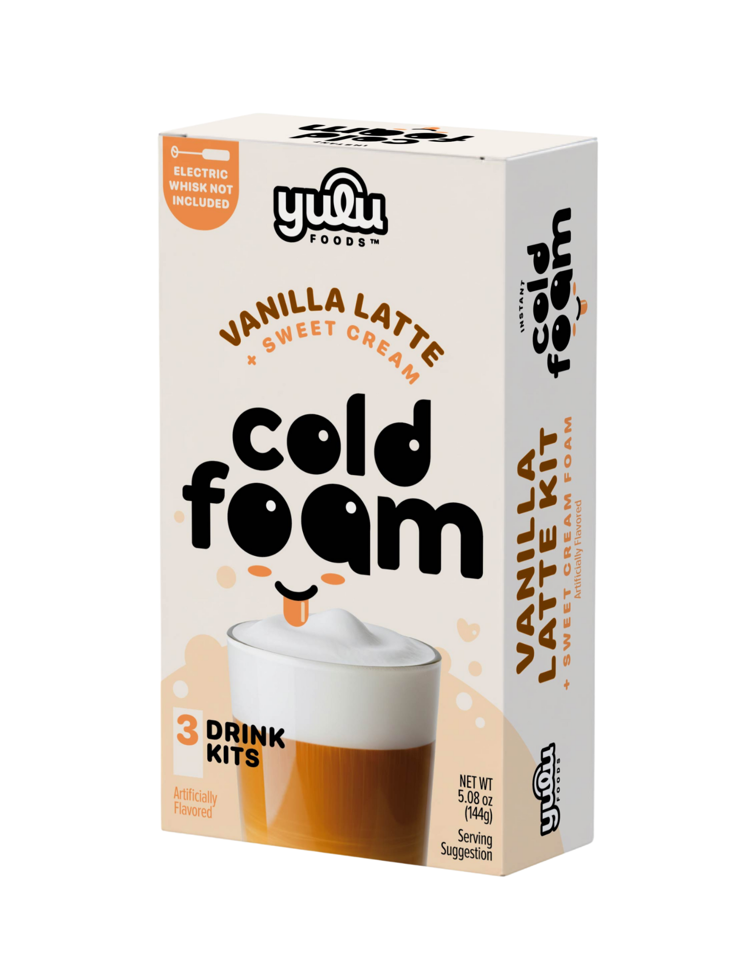 Instant Cold Foam Latte Kit - Vanilla Latte w/ Sweet Cream Cold Foam 3 SETS