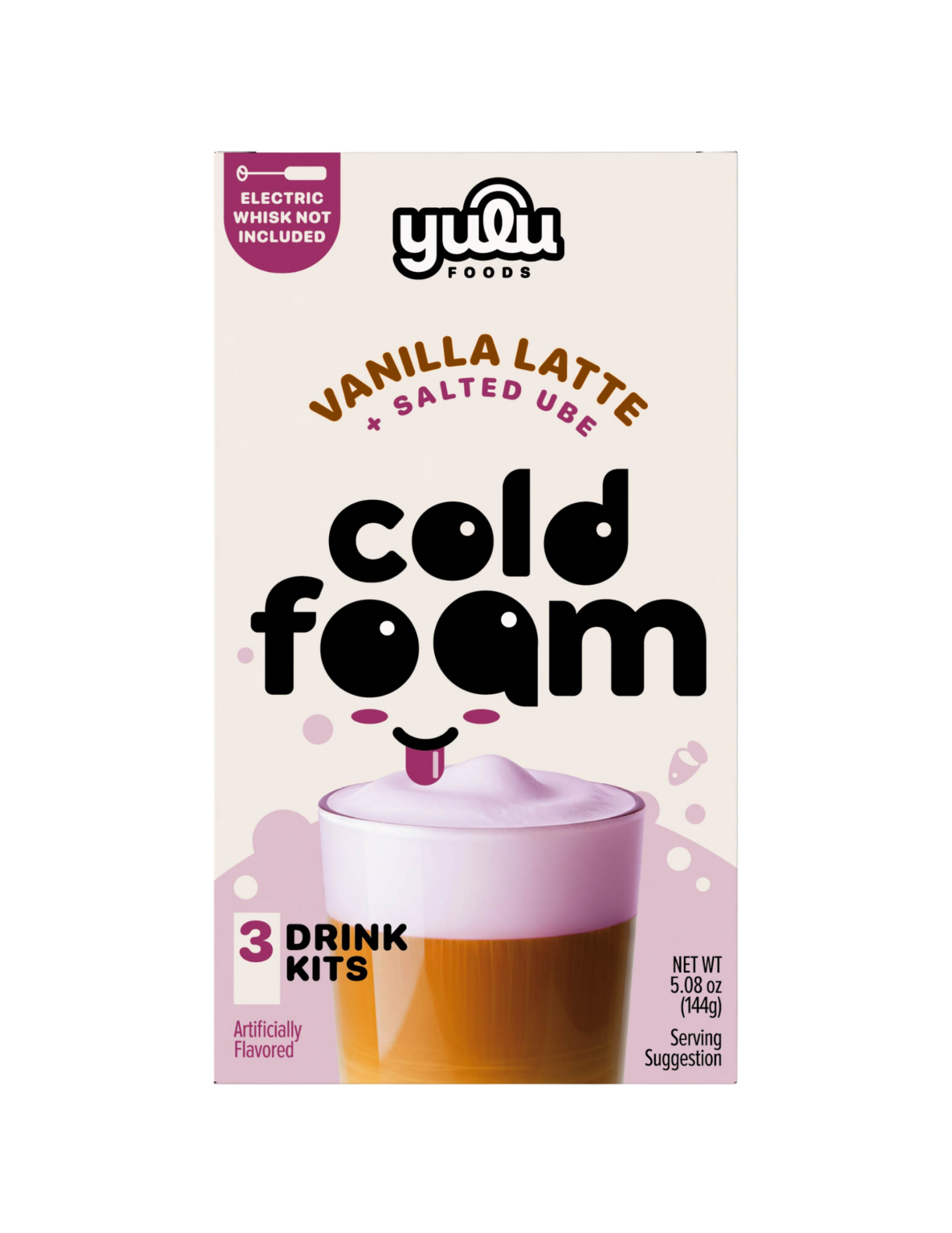 Instant Cold Foam Latte Kit - Vanilla Latte w/ Salted Ube Cold Foam 3 SETS