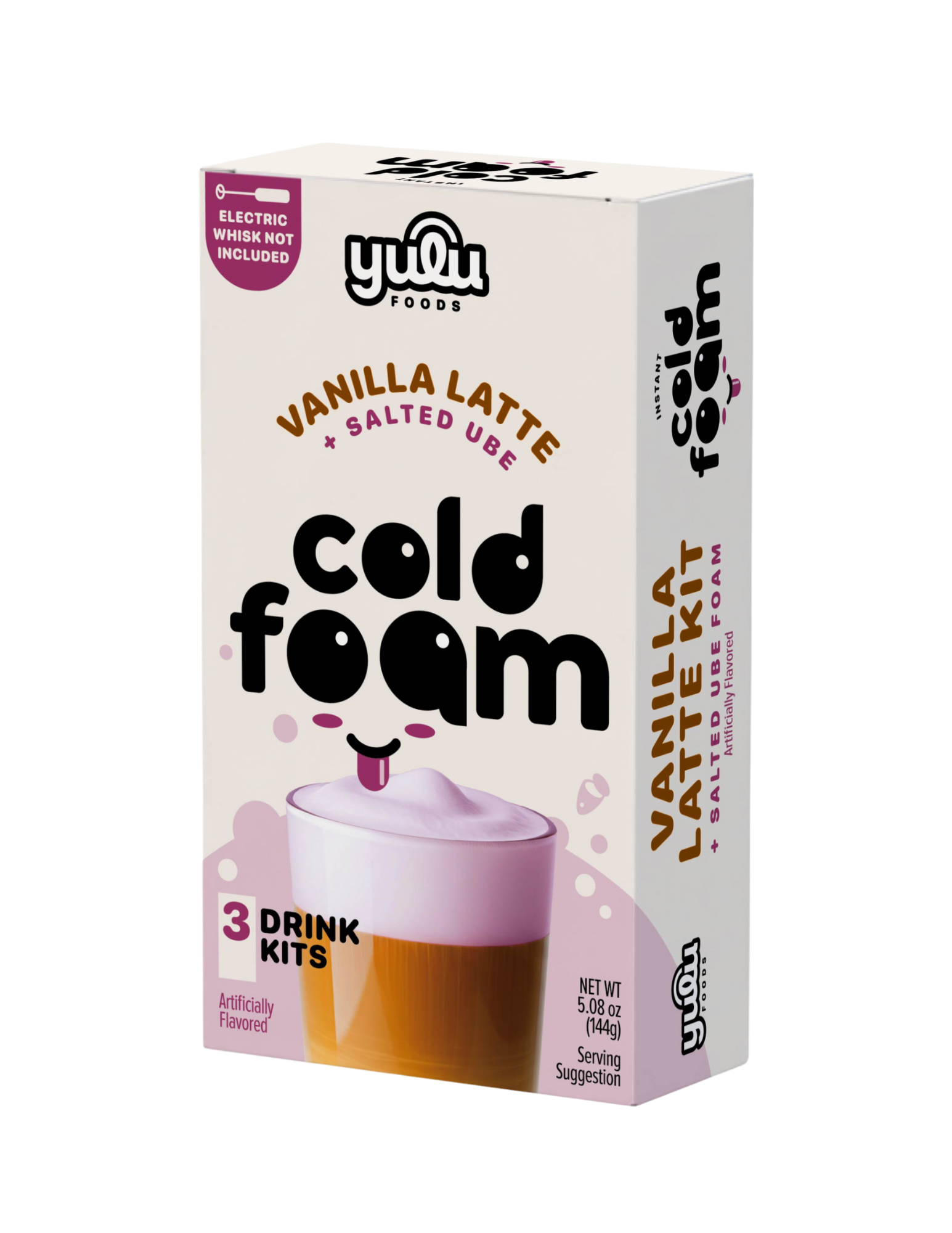Instant Cold Foam Latte Kit - Vanilla Latte w/ Salted Ube Cold Foam 3 SETS