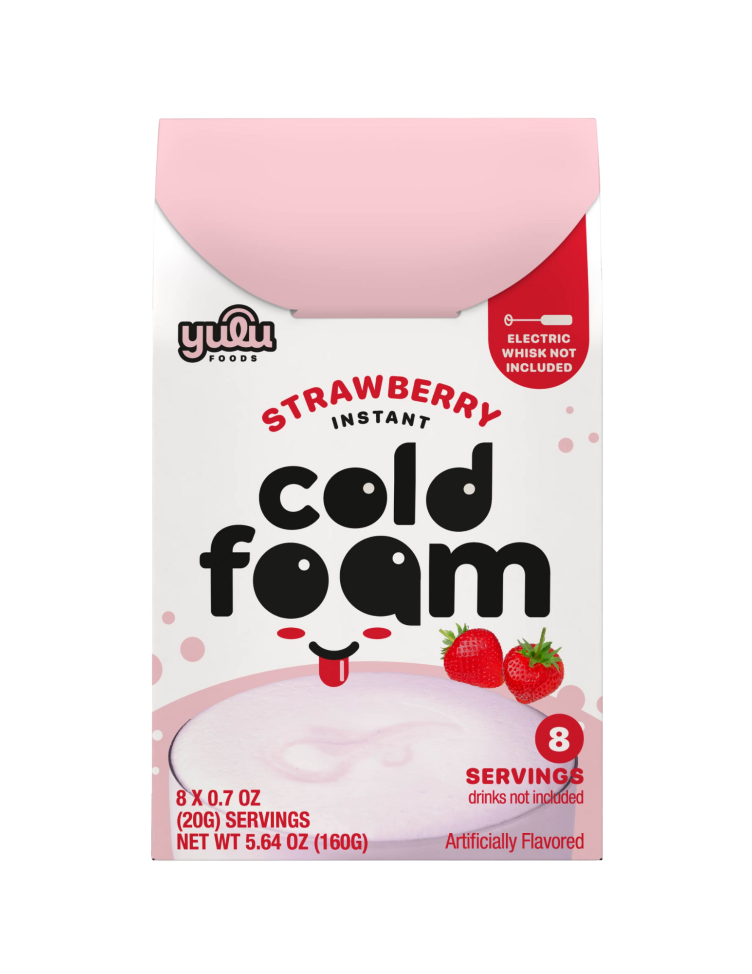 Yulu - Instant Cold Foam Sticks 8ct -Strawberry