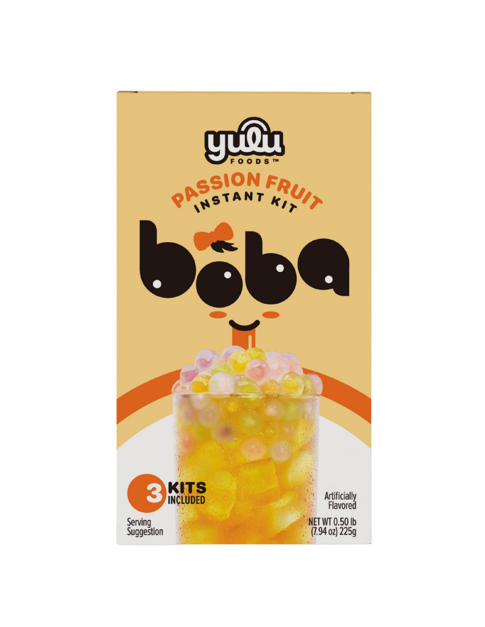 Passion Fruit Instant Boba Kit 3 Drinks Set