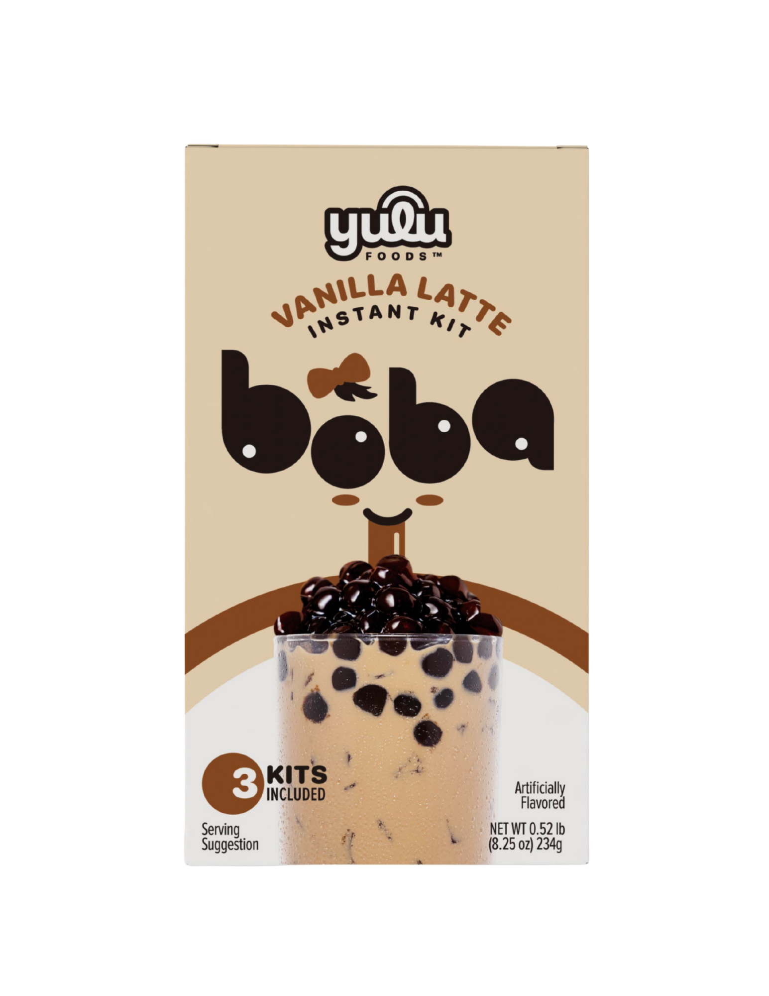 Vanilla Latte Instant Boba Kit 3 Drinks Set