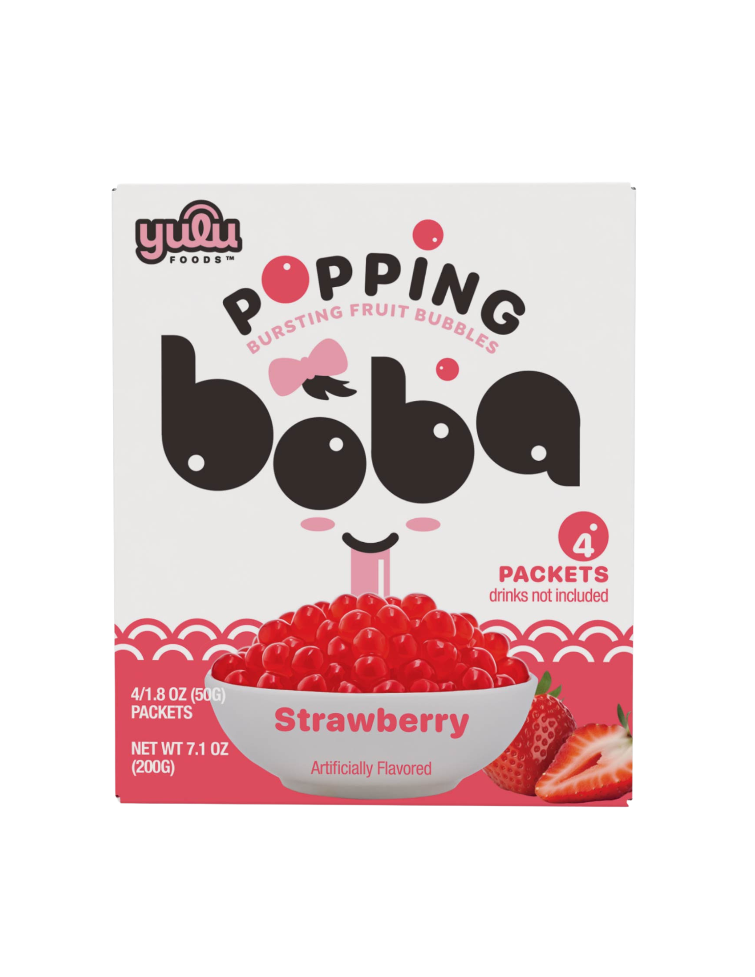 Strawberry Popping Boba 4pk
