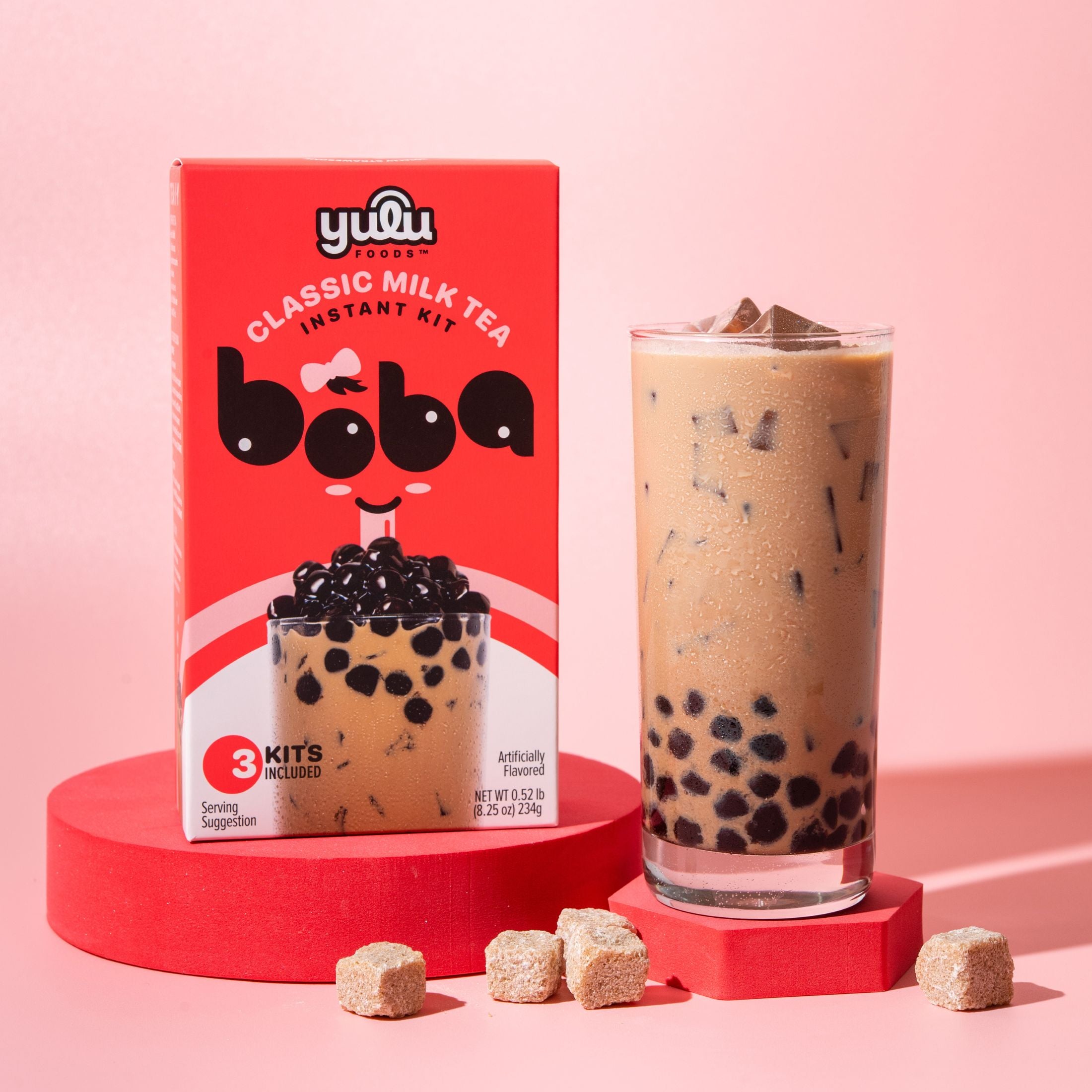 Classic Milk Tea Instant Boba Kit 3 Drinks Set
