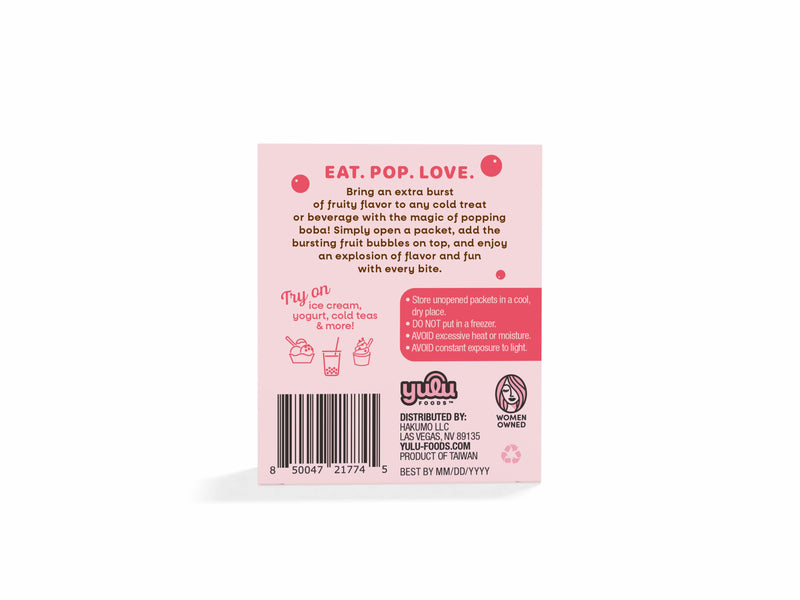 Strawberry Popping Boba 4pk