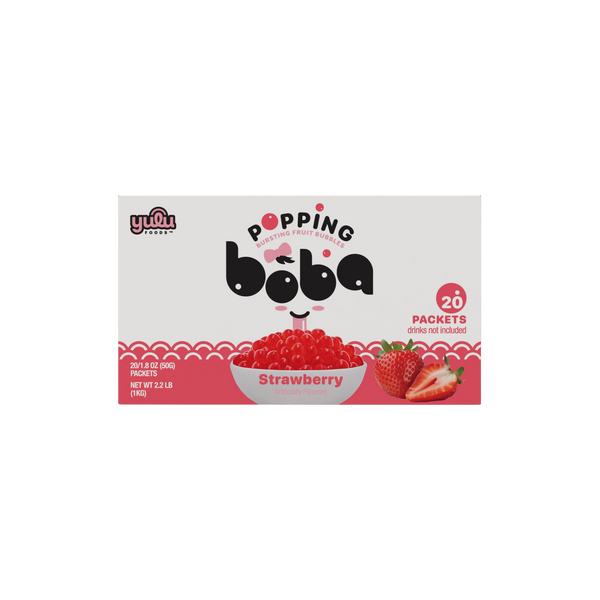 Strawberry Popping Boba 20 Serving