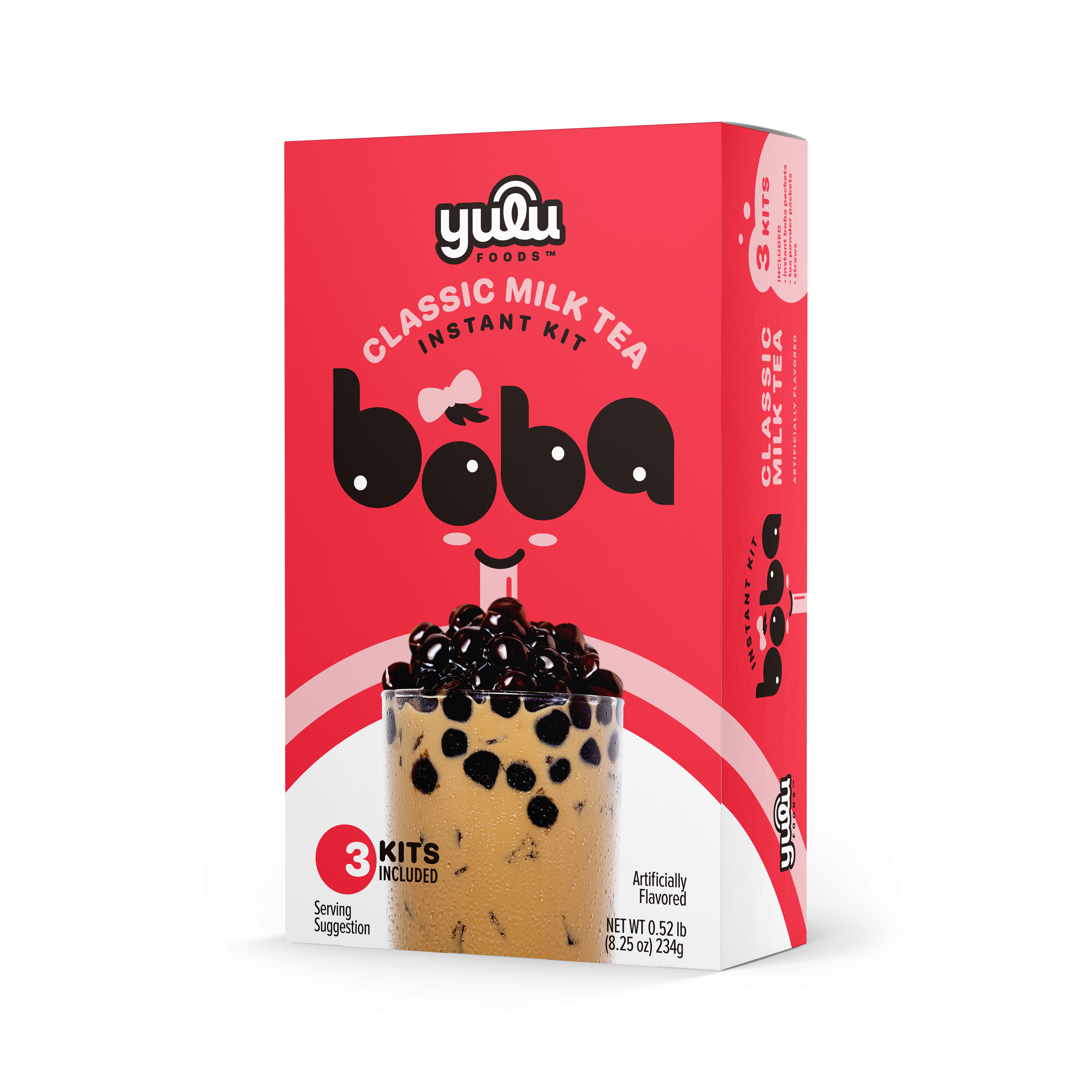 Classic Milk Tea Instant Boba Kit 3 Drinks Set