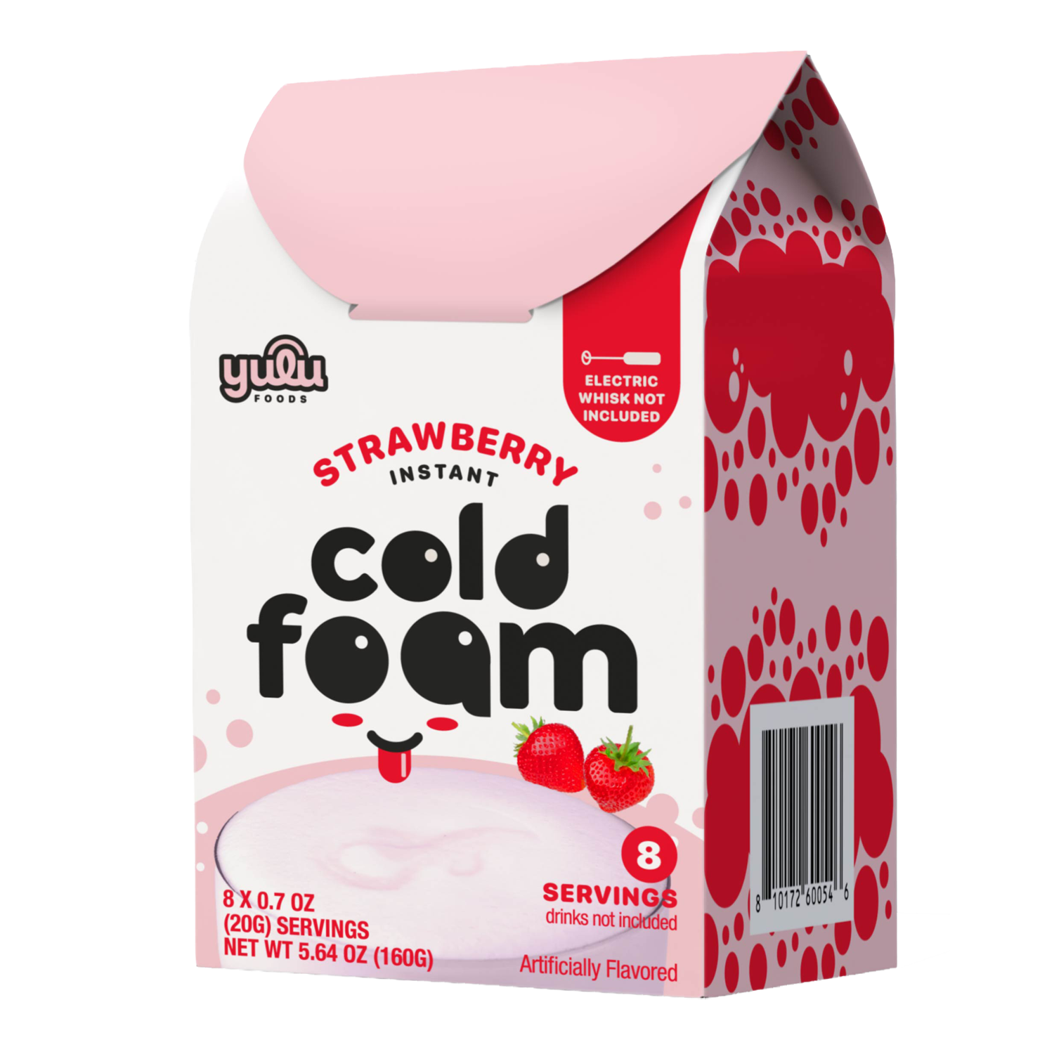 Yulu - Instant Cold Foam Sticks 8ct -Strawberry