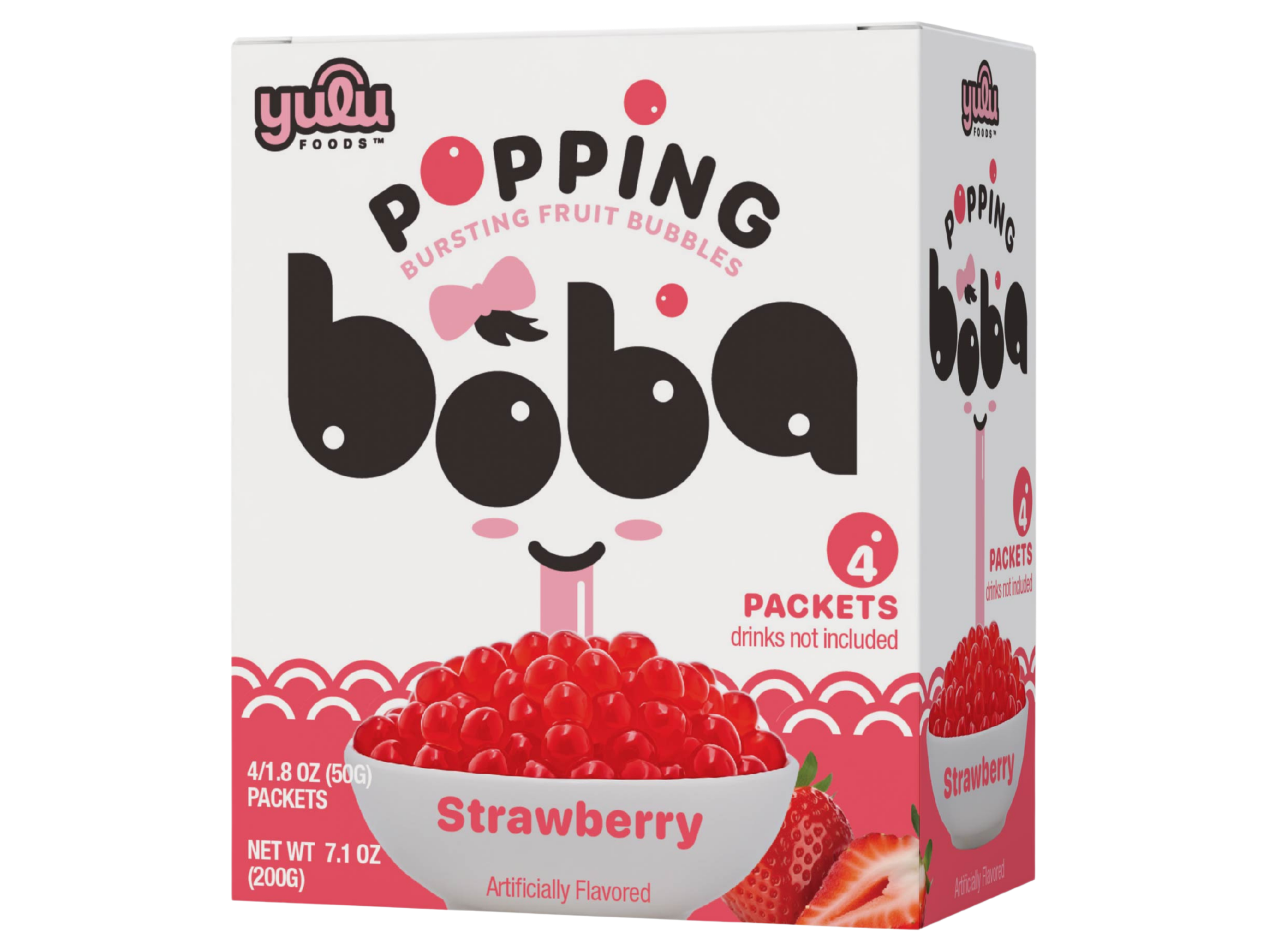 Strawberry Popping Boba 4pk